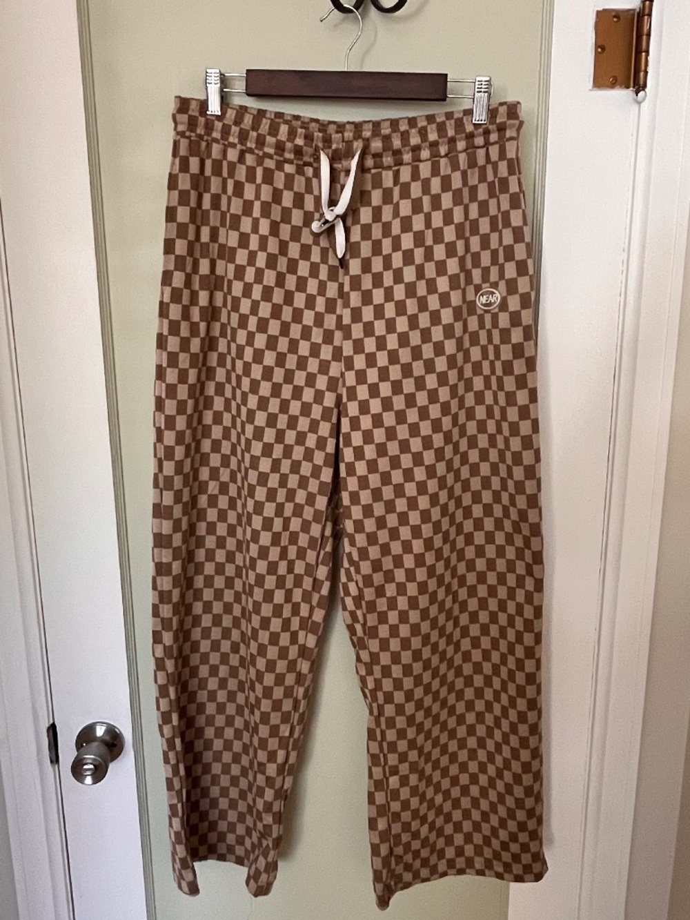 SOLY HUX Women's Plaid Sweatpants Drawstring High Waisted Straight Leg Long Pant